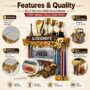 Achievement Bib Hanger Shelf | 3 in One | Medals, Trophy & Bib Hanger Shelf | Produd Display for every Sports Achievements