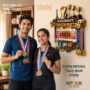 Achievement Bib Hanger Shelf | 3 in One | Medals, Trophy & Bib Hanger Shelf | Produd Display for every Sports Achievements