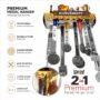 Premium (AS) Achievements Medals Display Hanger Shelf | 2 in 1 Display | Medals & Trophys Premium Unique Display | Holds 60+ Medals | 3-5 Trophys for Athletes