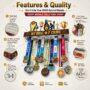 My wall of Fame 3 in 1, Medal Trophy & Bib Shelf