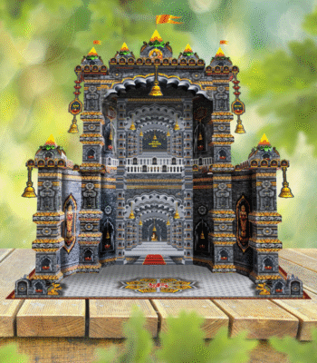 SM2 Big Stone Mandir Makhar Paper Decoration