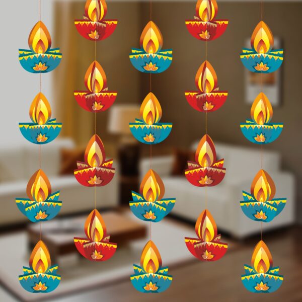 Diya hanging - 3D Eco-friendly Decoration