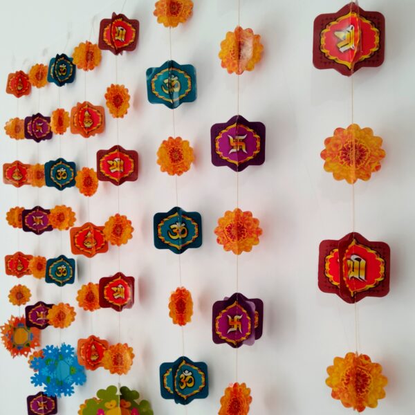 Shree Space Festive Paper Garland 3D Paper Decoration