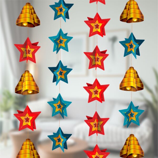 Star & Bell - 3D Paper Decoration