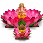 Shree Space Shree Lotus Foldable Paper 3D Lotus Set of 2 Lotus