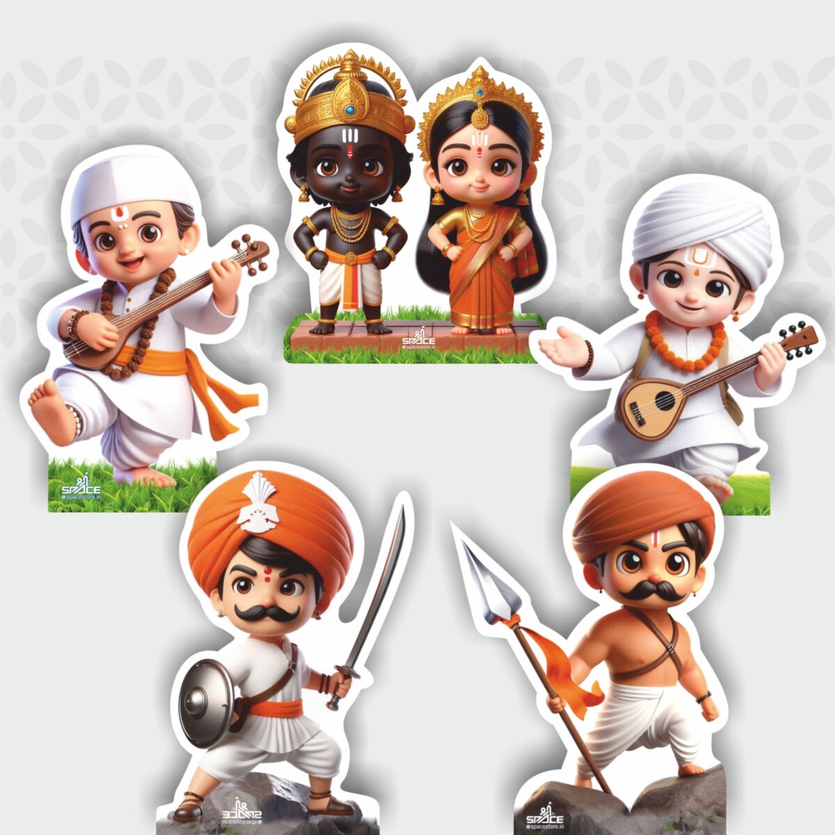 Bhakti-Shakti -Kids Decoration, 3D Paper Decoration