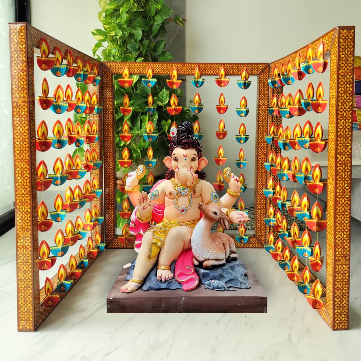 3F Frame Makhar -3D, Eco-friendly, DIY Paper Decoration