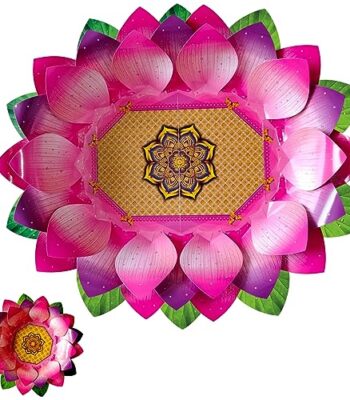 Lotus Eco-friendly, DIY, Paper flower Decoration for Ganesh Festival