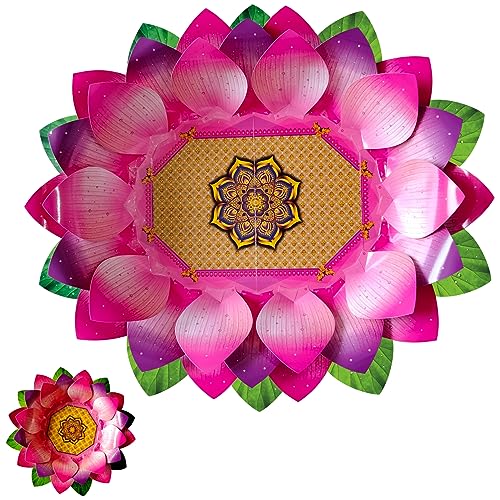 Lotus Eco-friendly, DIY, Paper flower Decoration for Ganesh Festival
