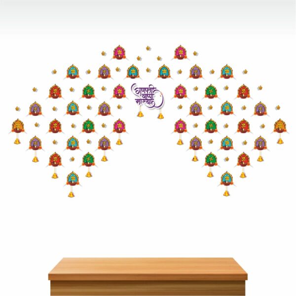 Ethnic Wall Sticker for Home, Pooja corner, Function Decoration