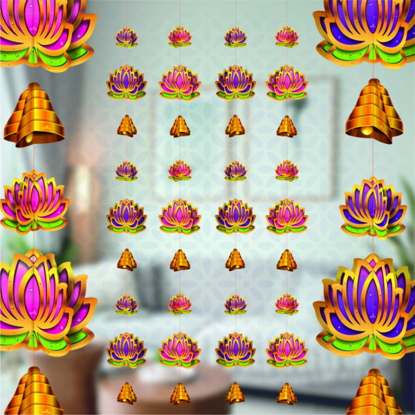 Lotus Hanging - Festive 3D Paper Decoration