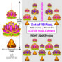 Lotus Wall Decor - Eco-friendly Paper decoration for all Festival, Pooja, Home Decor