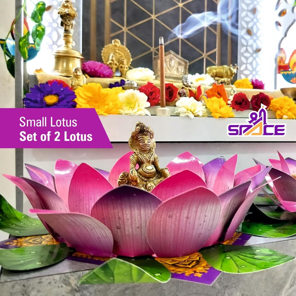 Small Lotus for Diwali & all Festivals - DIY, Eco-friendly
