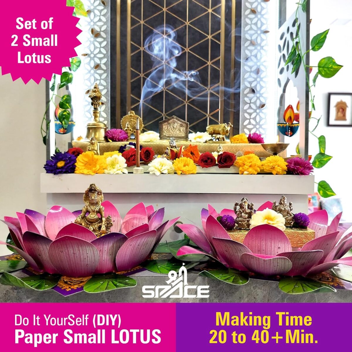 Small Lotus for Diwali & all festivals.