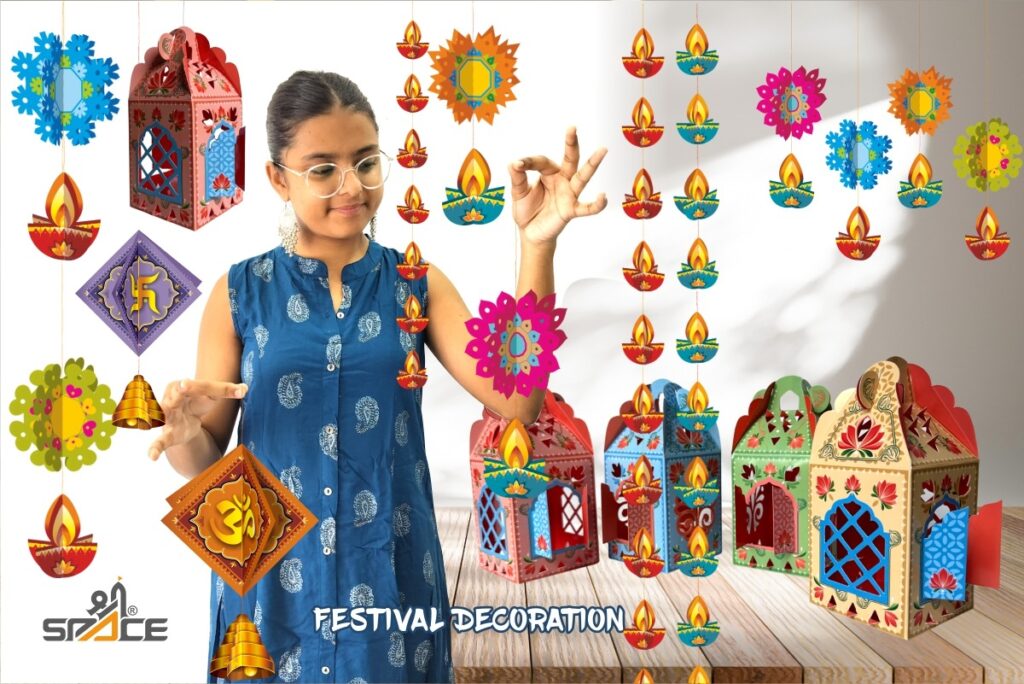 Festive Paper Decorations, Eco-friendly