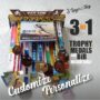 Personalize Medal Hanger & Trophy Shelf