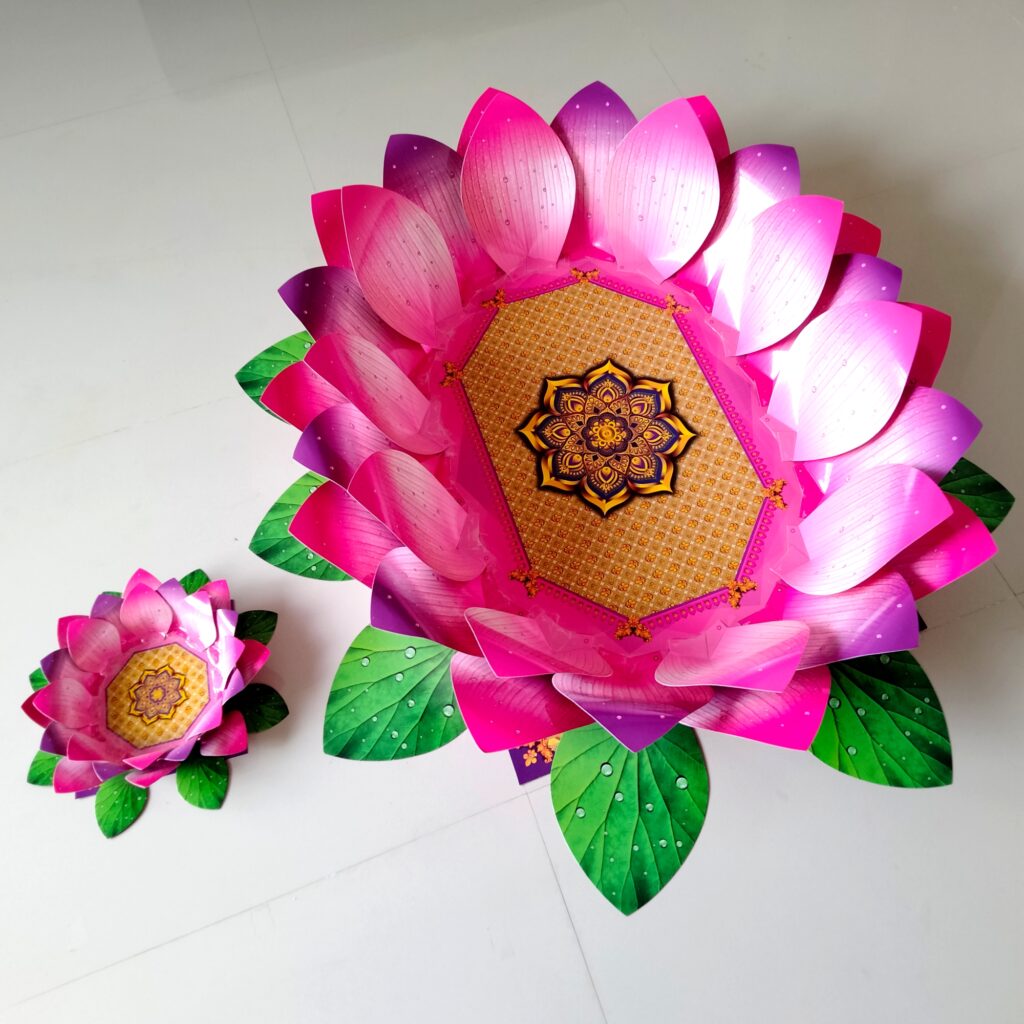 Paper Lotus Decoration - Festive Decor Paper Lotus Decoration - Festive Decor