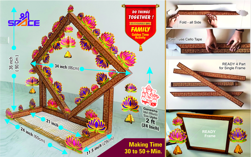 Best Eco-Friendly Paper Lotus Decoration  for Ganesh & all Festivals 2026