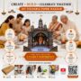 Pandhari Makhar, Foldable Paper Diy Decoration Vitthal Mandir
