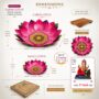 Laxmi Lotus set of 2 lotus Round