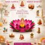 Laxmi Lotus set of 2 lotus Round